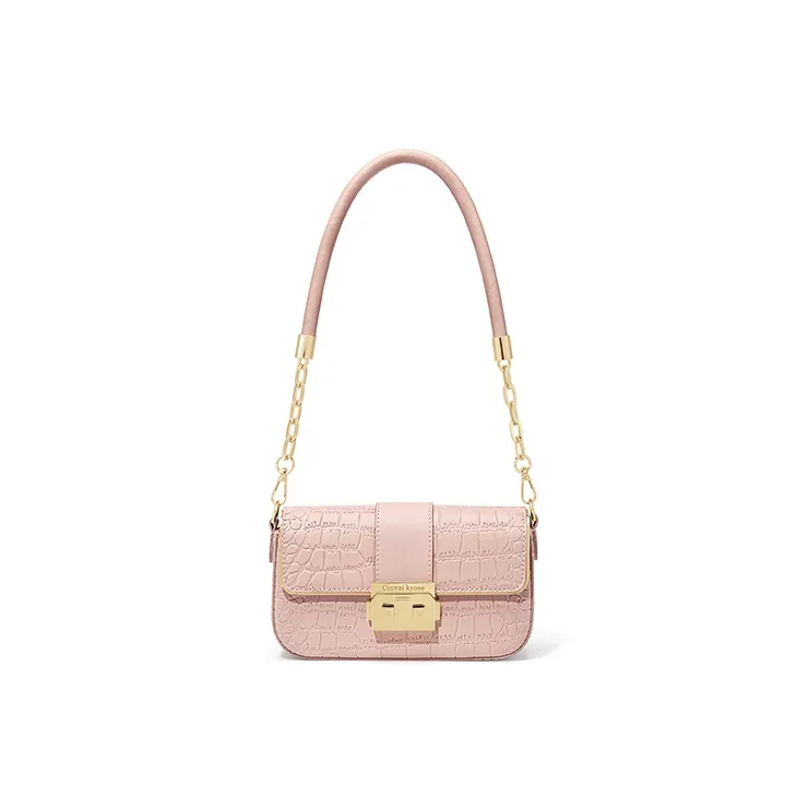 Simvay Clos Cow Leather With Synthetic Leather Shoulder Bag Small Square Bag Shoulder Bag Small Size Women's-8