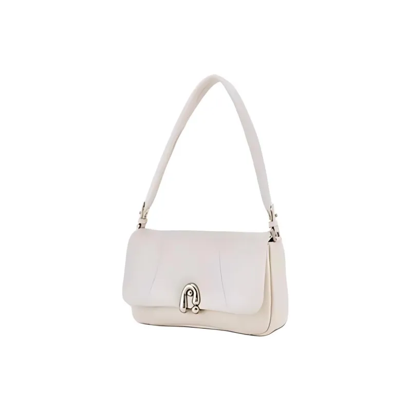 Hush Puppies Sheepskin With Synthetic Leather Small Square Bag Shoulder Bag Women's Black/White-7
