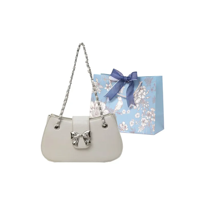 REDOO PU Shoulder Bag Women's Ecru/Silver/Black/Pink-0