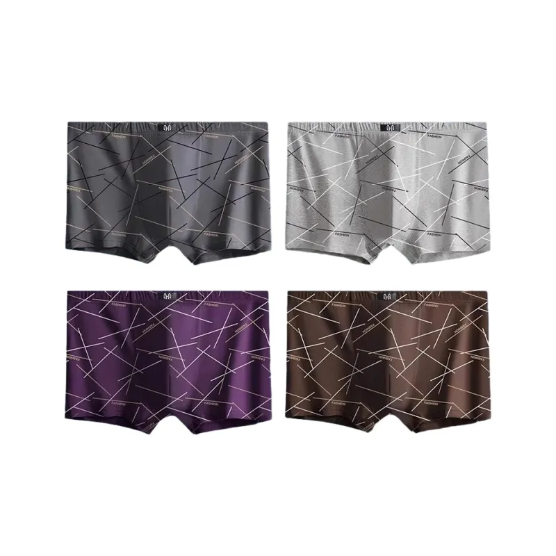 H YXIANG Underpants Men's 4 Pack-6
