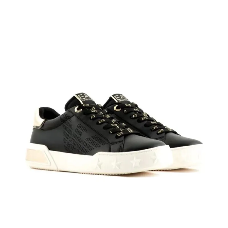 EMPORIO ARMANI Low Top Skateboard Shoes Men's Black-2
