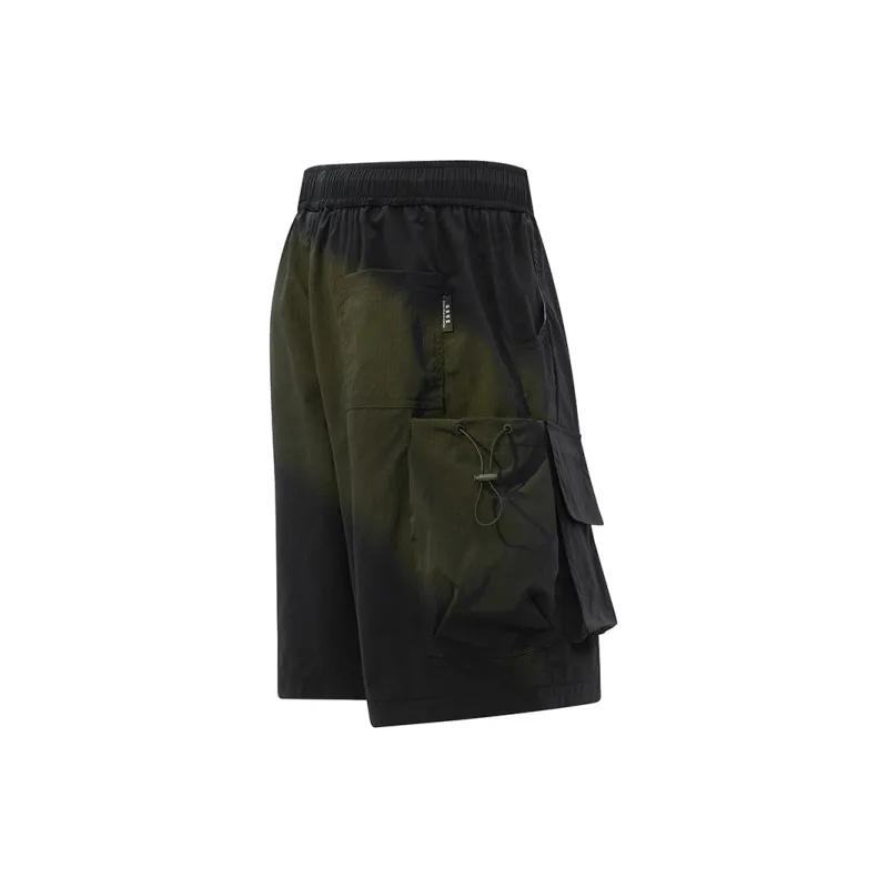 GSUE Cargo Shorts Summer Unisex Black-1