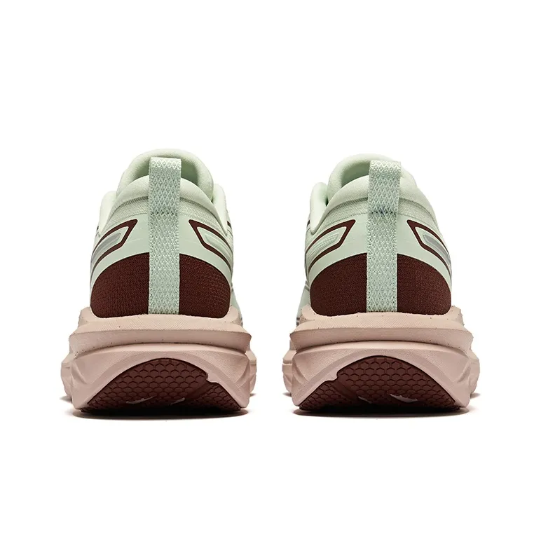 Erke Cushioning Wear-Resistant Low-Top Running Shoes Men's Light Pea Green Sweet Grape-3
