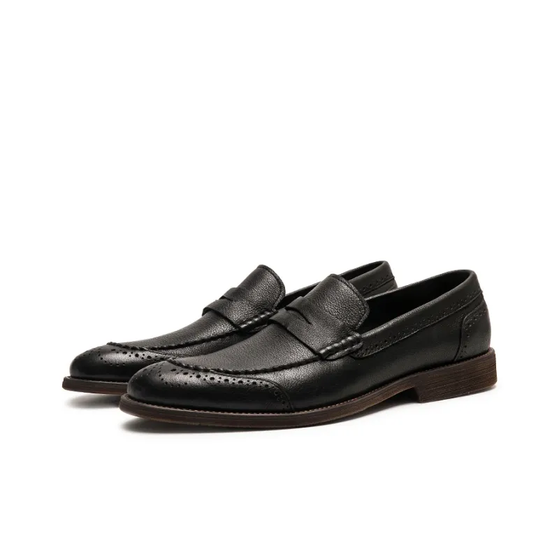 Bansley Dress Shoes Men Low Top Black/Brown/Coffee-1