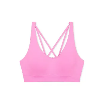 Victoria's Secret PINK SEAMLESS AIR MEDIUM-IMPACT SPORTS BRA/Lola Pink Bra Women's Bright Pink
