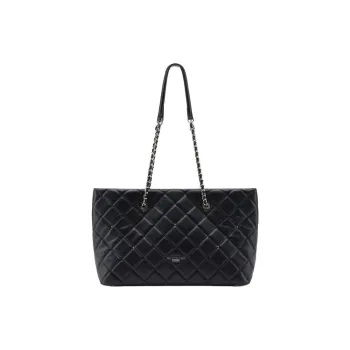 PAULS BOUTIQUE Pure Vegan Leather Tote Bag Shopping Bag Handbag Shoulder Bag Women's Black