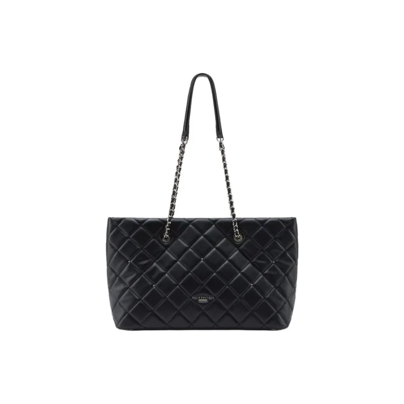PAULS BOUTIQUE Pure Vegan Leather Tote Bag Shopping Bag Handbag Shoulder Bag Women's Black-0