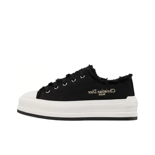 Walk'n'DIOR Skateboard Shoes Women's Low-Top Black