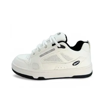 ITGI American Puffy Shoes Low-Top Skateboard Shoes Unisex White Black