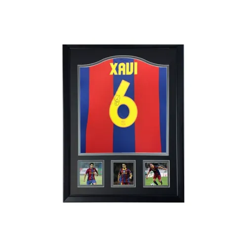 Three For 07-08 Barça Xavi Hernández Cuenca Signed Soccer Apparel Jersey With SA Certificate