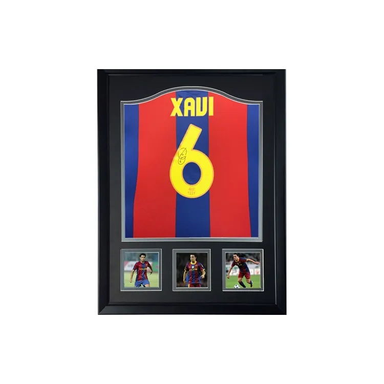 Three For 07-08 Barça Xavi Hernández Cuenca Signed Soccer Apparel Jersey With SA Certificate-0