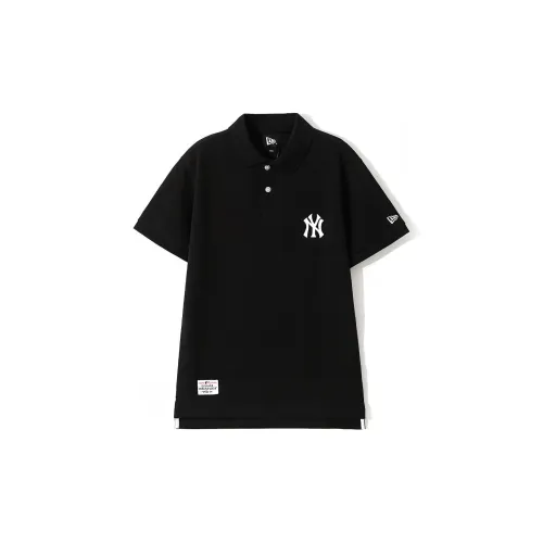 New Era Polo Shirts Unisex Black