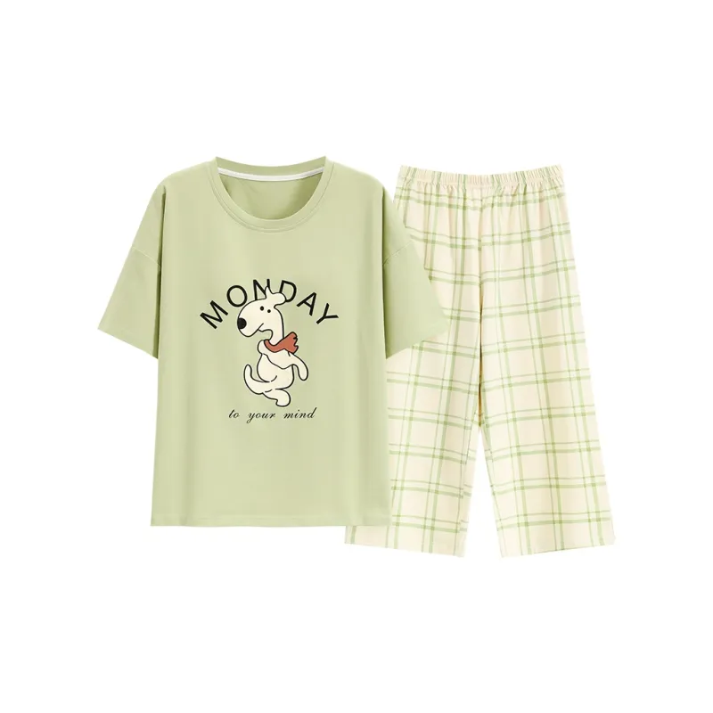 GOSO Pajama Set Women's Green Shades-0