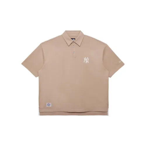 New Era Polo Shirts Unisex Khaki