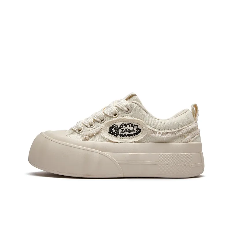 La Chapelle Height Increasing Breathable Low-Top Canvas Shoes Women's-12