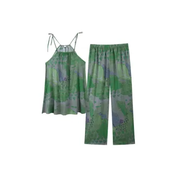 ZumashL Pajama Set Women's Spotted Turquoise