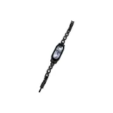 Woven Pattern X Design Bracelet-Black
