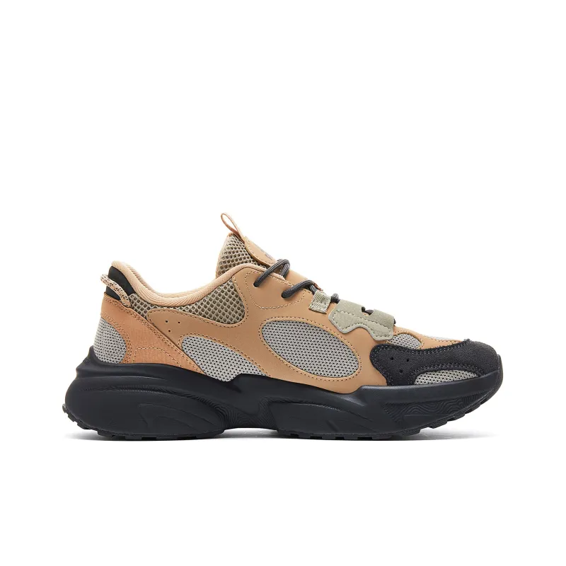 PEAK Cushioning Anti Slip And Wear Resistant Breathable Rebound Low Top Casual Shoes Men's Mud Sand Yellow Gray Olive-1