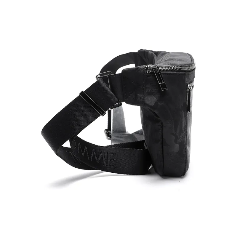 ELLE HOMME Fabric Sling Bag Trumpets Men's Black-3