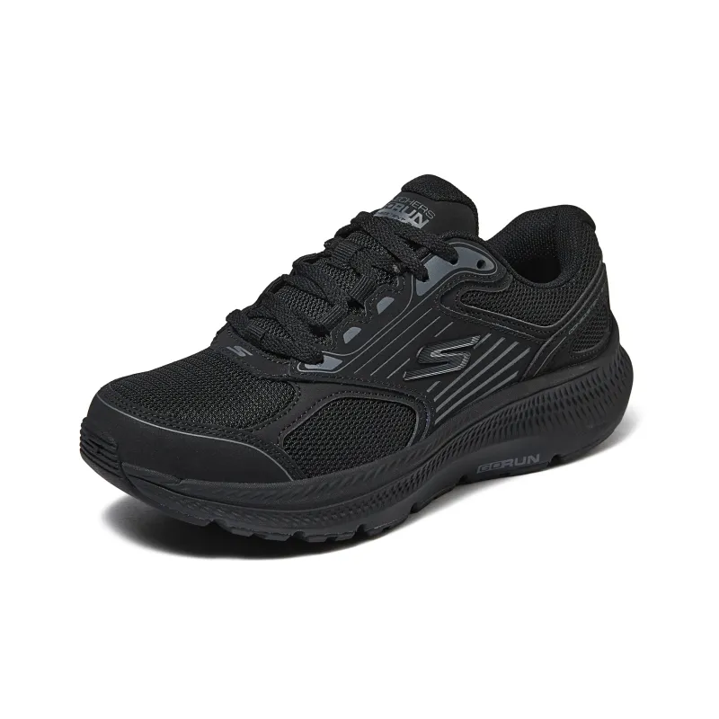 Skechers Cushioning Wear Resistant Low Top Running Shoes Women's All Black-2