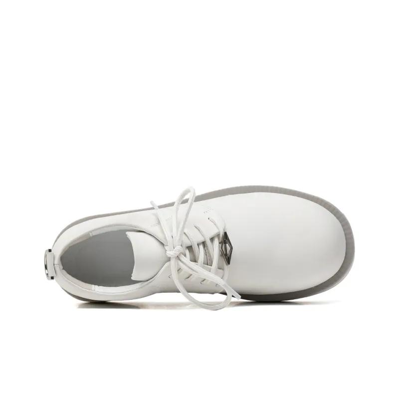 Romon Men's Casual Shoes Men Low Top White-2