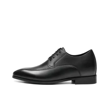 He Jinchang Dress Shoes Men Low Top Brown