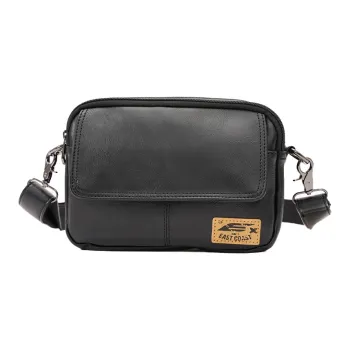 HAWA Artificial Leather Shoulder Bag Crossbody Bag Men's Black/Coffee/Earth Yellow