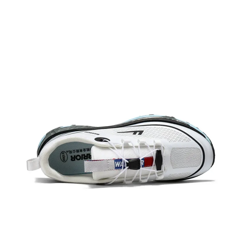 Warrior Durable Breathable Low Top Outdoor Shoes Men's White-4