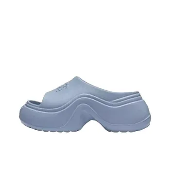 LiNing Abrasion Resistant Odor Resistant Slide Slippers Women's Blue