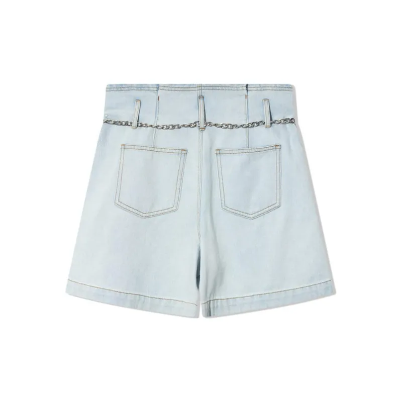 COVERINS Denim Shorts Women's Light Blue-1