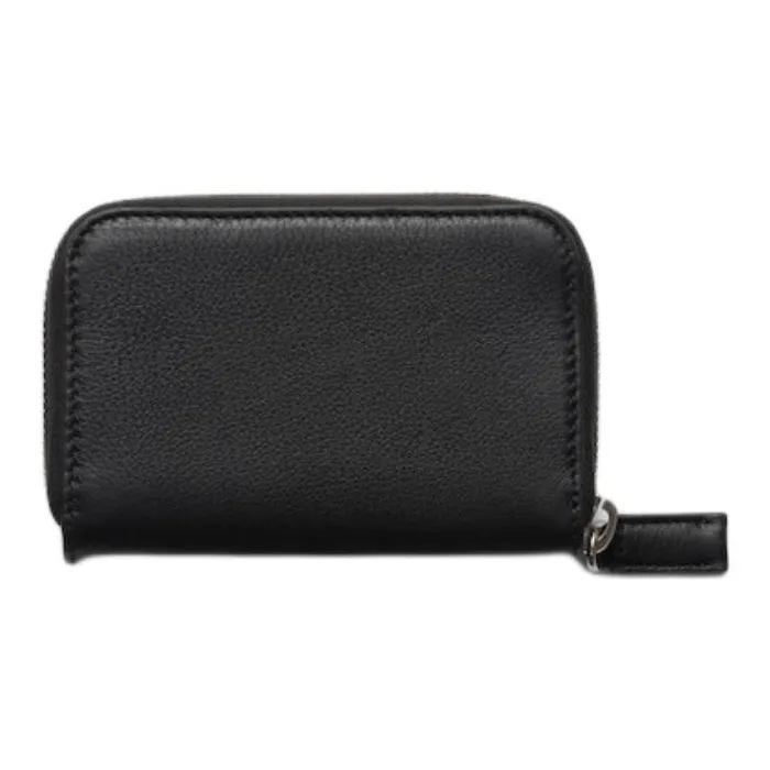 PRADA Leather Coin Purse Men's Black-1