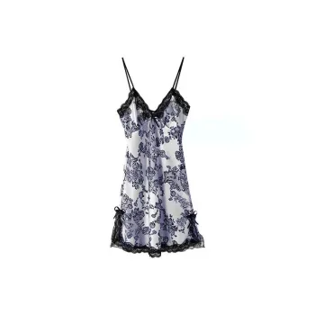 TLXT Nightgown Women's Blue Print