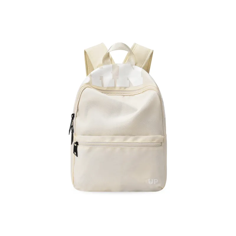 TURN UP Polyester Backpacks Regular Unisex Ecru-0