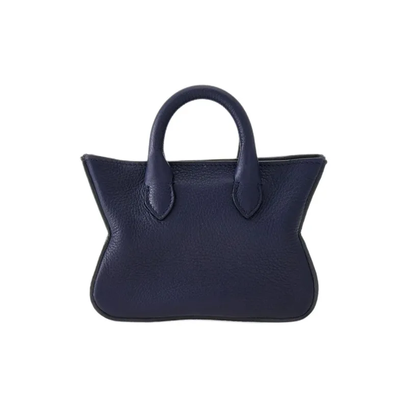 FERRAGAMO Calfskin Tote Charm Bag Merchandise Mini Men's Midnight Blue-2