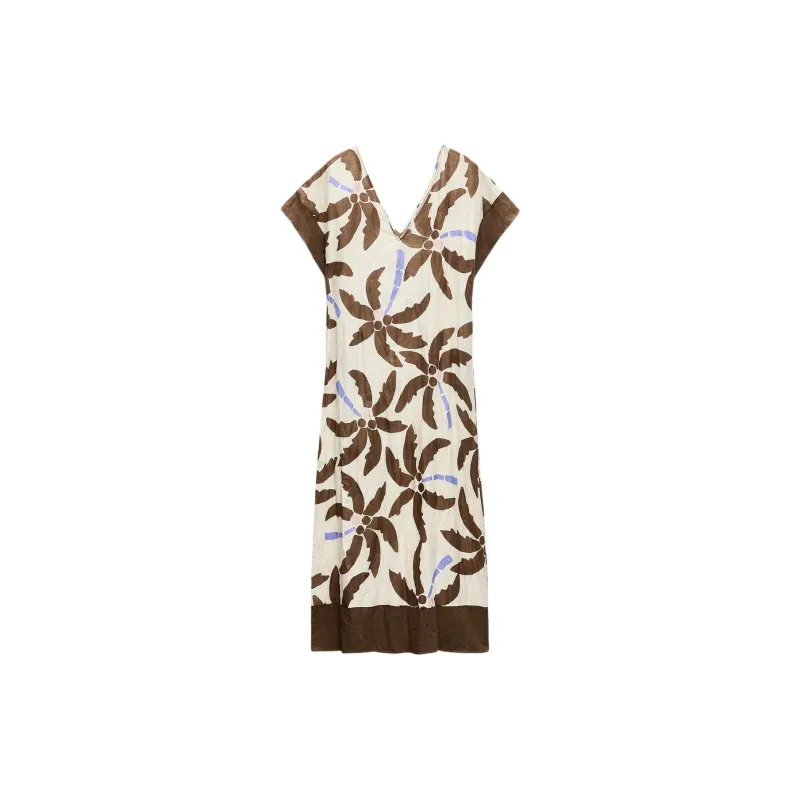 ZARA Sleeveless Dress Women's Multicolor-1