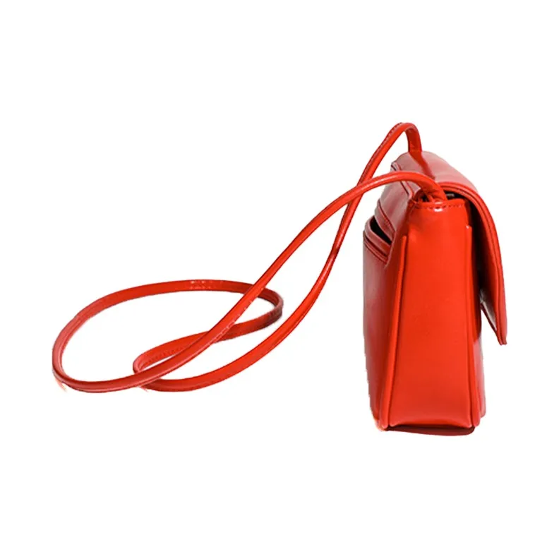 HAWA Artificial Leather Shoulder Bag Crossbody Bag Small Square Bag Regular Women's Red/Black/Silver/White-5