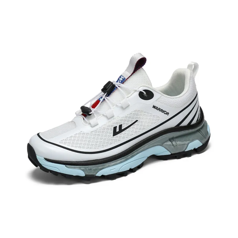 Warrior Durable Breathable Low Top Outdoor Shoes Men's White-1