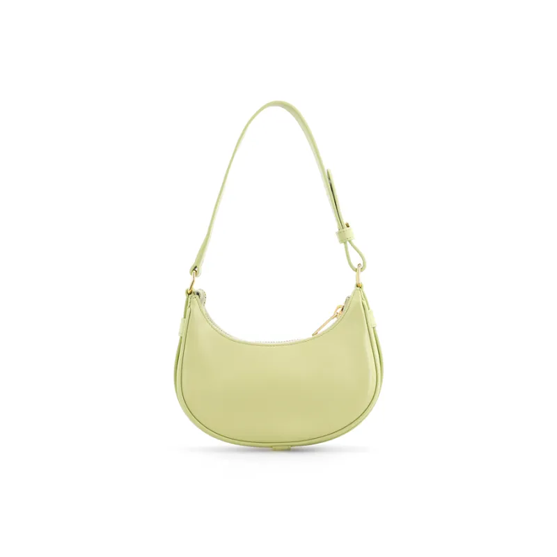CELINE AVA Smooth Cow Leather Shoulder Bag, Handbag, Shoulder Bag Women's Avocado Green-5