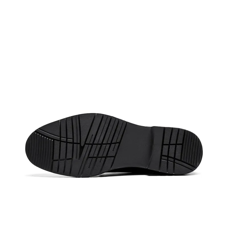 Hautton Jeans Dress Shoes Men's Black-4