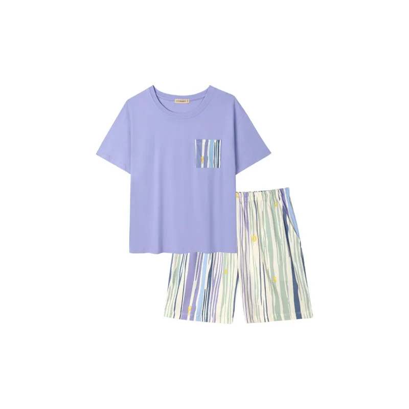 AUTUMNDEER Pajama Set Women's Lavender-0