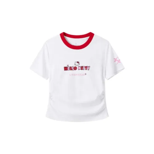 Sanrio X XTEP T-Shirts Women's Pearl White/Urban Red