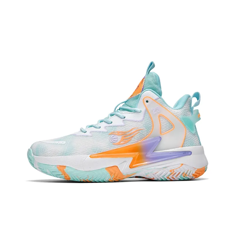 VAEL Vintage Basketball Shoes Unisex Mid Top White-11