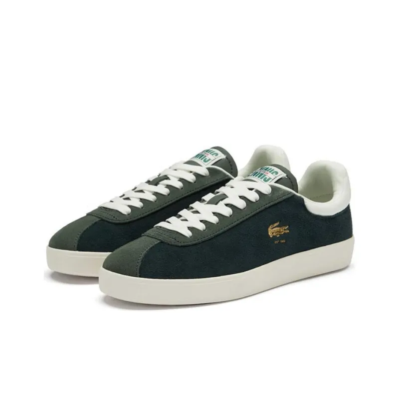 LACOSTE Low Top Skateboard Shoes Women's Green-2
