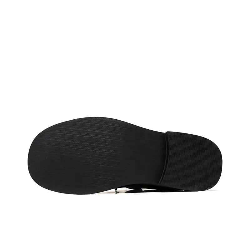 Zuogedu Platform Height Increasing Derby Shoes Fashionable Versatile Casual Shoes Men's Black-5