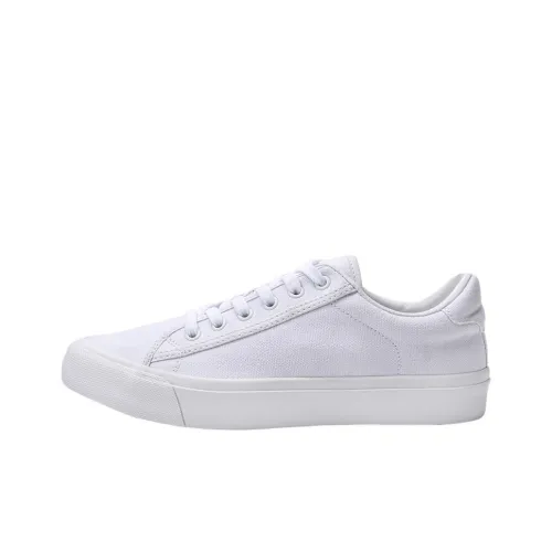 GOLUCK Skateboard Shoes Unisex Low-top White