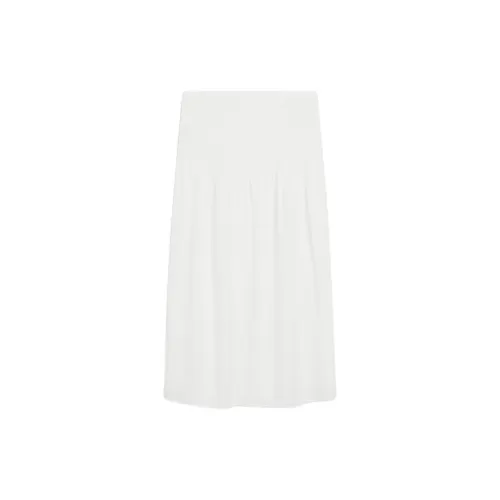 Massimo Dutti Casual Long Skirts Women's White