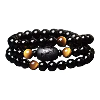 JONNY MOORE Obsidian Bracelets Men's