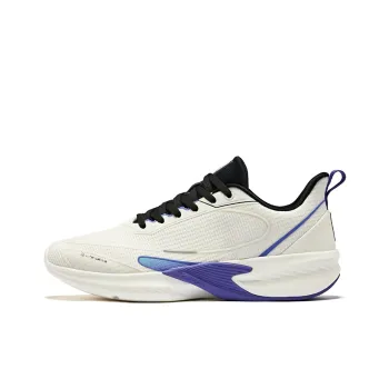 Erke Cushioning Breathable Low-Top Running Shoes Men's Microcrystal White/Jet Black
