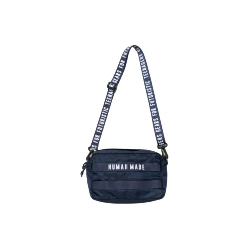 HUMAN MADE Nylon Shoulder Bag, Crossbody Bag Regular Unisex Marine Blue-3