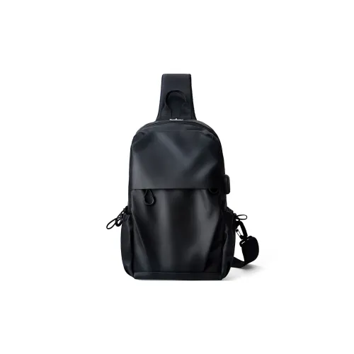 ROSEROOEN Oxford Sling Bag, Shoulder Bag, Crossbody Bag Regular Men's Black